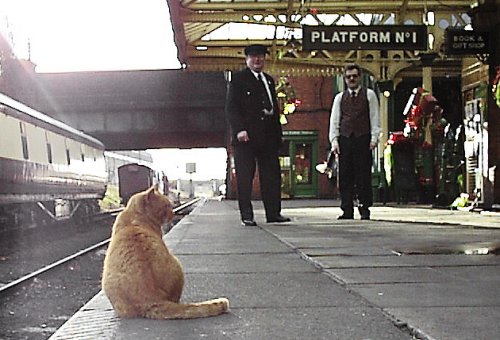 Waiting for the train - December 1999