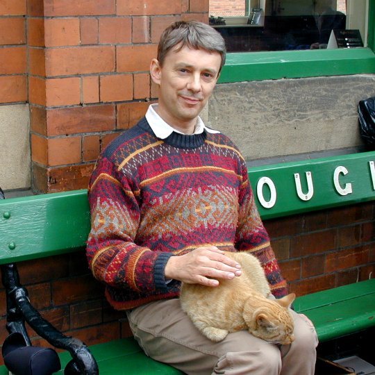 With Richard Piccaver, Loughborough - December 2000