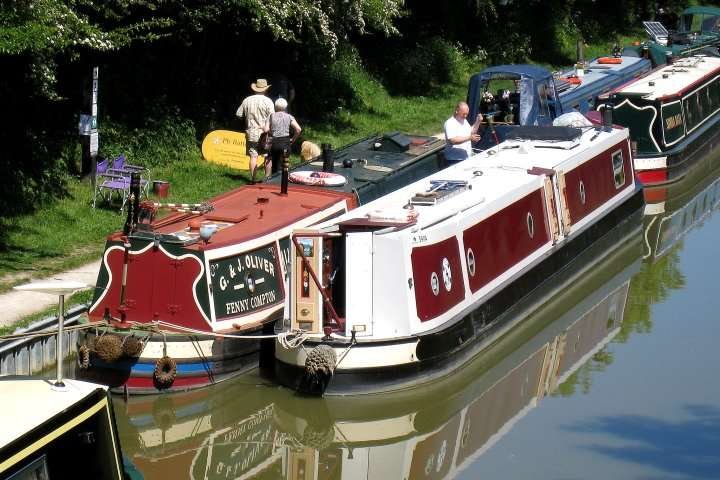 Moored at Crick for the boat show  - May 2009